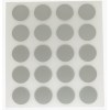 Herraje para mueble - Cartón 100 Tapones Diámetro 13 mm Gris