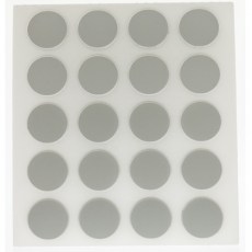Herraje para mueble - Cartón 100 Tapones Diámetro 13 mm Gris