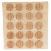 Herraje para mueble - Cartón 100 Tapones Diámetro 13 mm Haya
