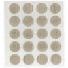 Herraje para mueble - Cartón 100 Tapones Diámetro 13 mm Lino 1 Claro