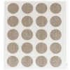 Herraje para mueble - Cartón 100 Tapones Diámetro 13 mm Lino 3 Oscuro