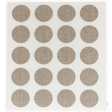 Herraje para mueble - Cartón 100 Tapones Diámetro 13 mm Lino 3 Oscuro