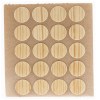 Herraje para mueble - Cartón 100 Tapones Diámetro 13 mm Pino