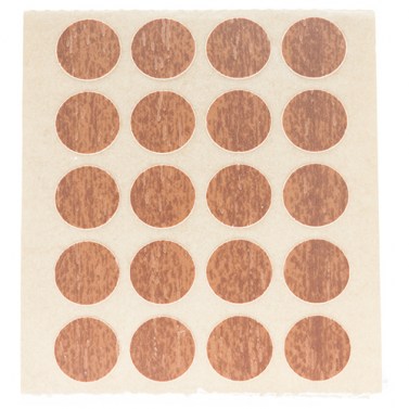 Herraje para mueble - Cartón 100 Tapones Diámetro 13 mm Sapelly