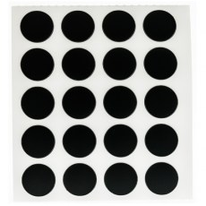 Herraje para mueble - Cartón 100 Tapones Diámetro 13 mm Wengue