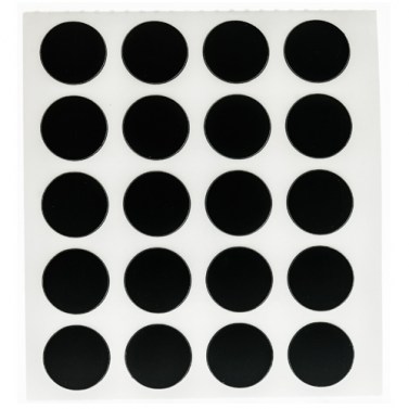 Herraje para mueble - Cartón 100 Tapones Diámetro 13 mm Wengue