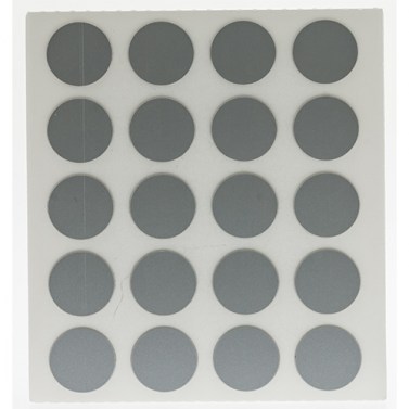 Herraje para mueble - Tapón Adhesivo Ø20 mm 60 Unidades Gris Metal