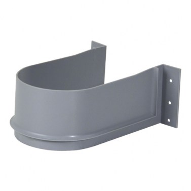 Salva Sifón Curvo Plástico Gris