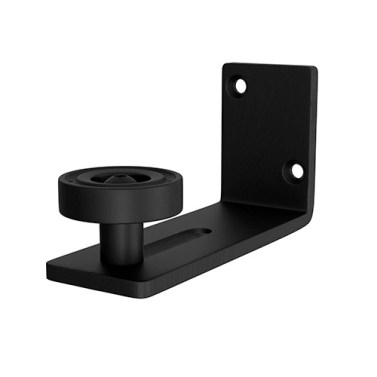 Corredera puerta interior - Guiador Inferior de Sobreponer para Puertas Correderas Negro