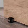 Corredera puerta interior - Guiador Inferior de Sobreponer para Puertas Correderas Negro