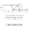 Juego Guías Elevable 456 mm Negro