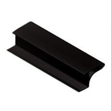 Perfil Superior Gola 3 Metros Puertas 16 mm Negro Mate