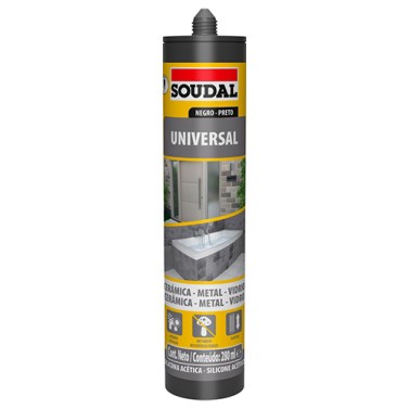 Silicona Universal Acética Negro 280ml