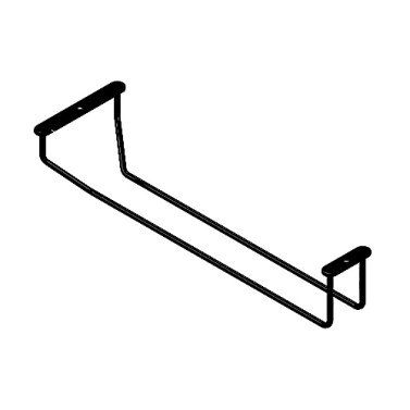 Soporte Copas Simple Negro Mate