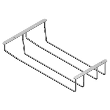 Soporte Copas Doble Cromo Brillo