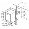 Lavavajillas - BOSCH Lavavajillas SPV4EMX17E 45CM Integrable Panel de Mandos Inox