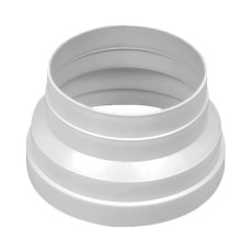 Ventilación - Adaptador Redondo Ventilación Ø150 a Ø120 mm Blanco