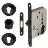 Cerraduras puerta corredera - Kit Redondo Puerta Corredera con Llave SV-KITB Negro