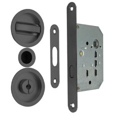 Kit Redondo Puerta Corredera de Condena SV-KITR Antracita