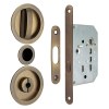 Kit Redondo Puerta Corredera de Condena SV-KITR Cuero