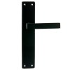 Manivelas con placa - Juego Manivelas con Placa SV-P400 Negro Mate