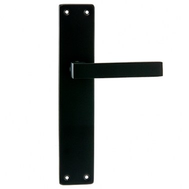 Manivelas con placa - Juego Manivelas con Placa SV-P400 Negro Mate