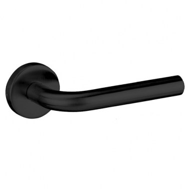 Manivelas con roseta - Juego Manivelas con Roseta Redonda SV-R302 Inox Negro Mate
