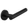 Juego Manivelas con Roseta SVR368 Inox Negro Mate