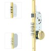 Cerradura Seguridad T2B 3 Puntos Cerradero 40 mm Dorado