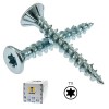 Tornillo Cabeza Plana Torx 4x60 /36 Plus Zincado Caja 500