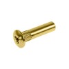 Tubo Unión 6x25 mm Latonado