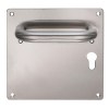 Manillón con Placa TC170 Inox Bocallave 47 mm Mano Izquierda