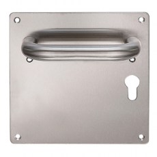 Manillón con Placa TC170 Inox Bocallave 47 mm Mano Izquierda