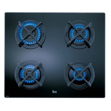 Placas de gas - TEKA Encimera Gas CGC 4 Fuegos Cristal Negro