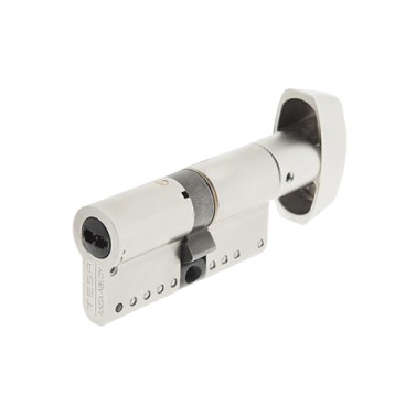 Cilindro Seguridad TK100 con Botón 50x30 Níquel