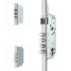 Cerradura Seguridad TLB 3 Puntos E50 Cerradero 45mm Inox sin Cilindro
