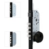 Cerradura Seguridad TLB 3 Puntos E50 Cerradero Cortos Negro