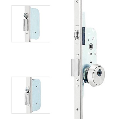 Cerraduras de seguridad - Cerradura Seguridad TLPN 3 Puntos con Rodillo E50 Inox Sin Cilindro