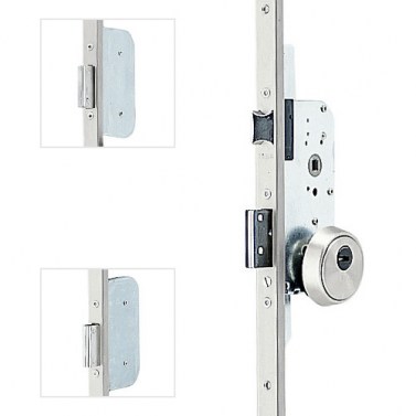 Cerradura Seguridad TLPS 3 Puntos E50 Cerradero 45 mm Plata