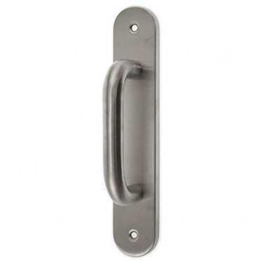 Manillones con placa - Manillón con Placa 245x46mm Inox Mate