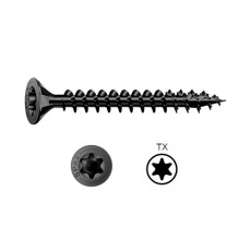 Tornillos y Tacos - Tornillo Cabeza Plana Torx Negro