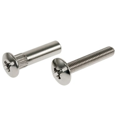 Herraje para mueble - Tornillo de Unión con Tubo