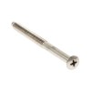 Tornillo Largo para Escudo Seguridad Hierro Niquelado