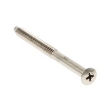 Tornillo Largo para Escudo Seguridad Hierro Niquelado
