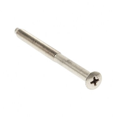 Tornillo Largo para Escudo Seguridad Hierro Niquelado