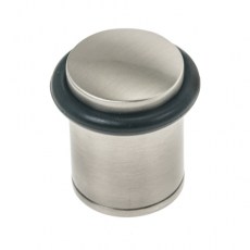 Topes puerta - Tope Puerta Rosca H30 Zamak Níquel Satinado