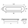 Tiradores embutir - Tirador Embutir Oval I007 Inox