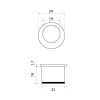 Cerraduras puerta corredera - Tirador Dedal Puerta Corredera D19 Zamak Níquel Satinado