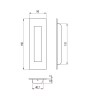 Tiradores embutir - Tirador Embutir Rectangular TR06003 150x50 mm Inox