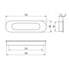 Tiradores embutir - Tirador Embutir Muelle TR06678 155x45 mm Inox